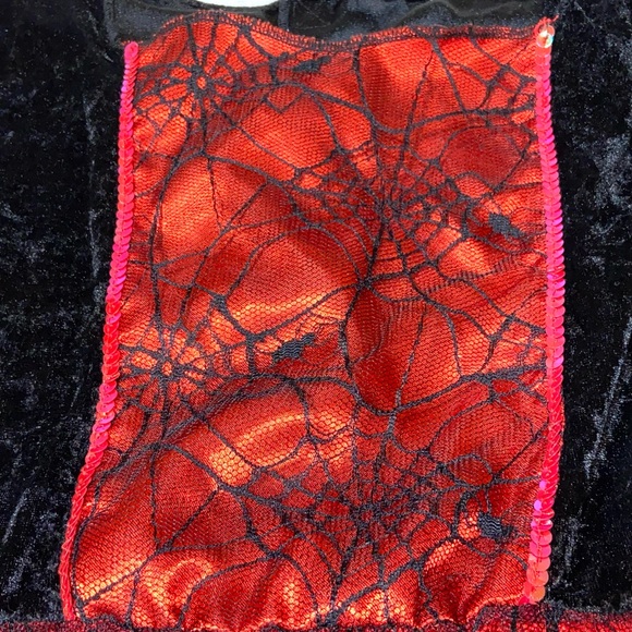 Red Spider Witch Costume for ages 8-10 (size 8-10?) - Picture 7 of 7